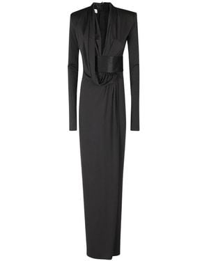 ANDAMANE Kleedjes ,Zwart ,Polyester Victoria Maxi Jurk