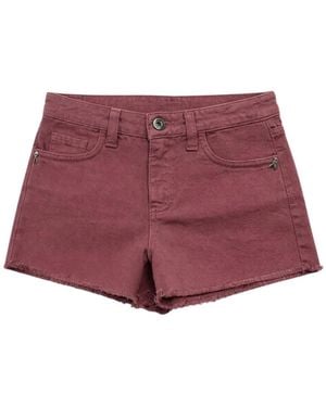 Patrizia Pepe Denim Shorts - Red