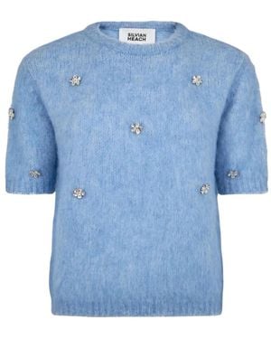 Silvian Heach Round-Neck Knitwear - Blu