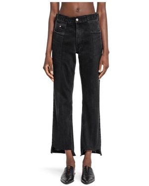 E.L.V. Denim Cropped Jeans - Black