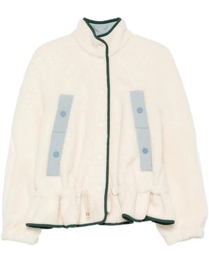 Stine Goya Jassen ,Polyester Dropped Shoulder Gathered Jacket - Wit