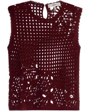 FRAME Truien & Vesten ,Rood ,Round-Neck Truien