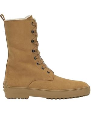 Tod's Lace-Up Boots - Marron