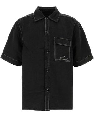 Amiri Short Sleeve Shirts - Black