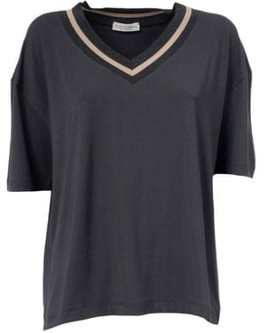 Le Tricot Perugia T-Shirts - Blue