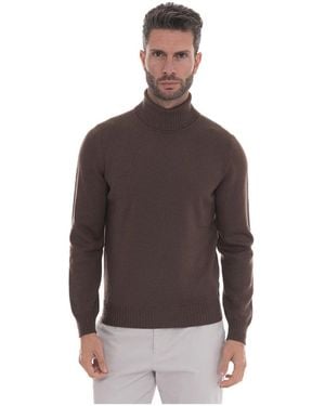 Gran Sasso Turtlenecks - Brown