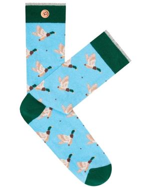 Cabaïa Blau Gemusterte Socken