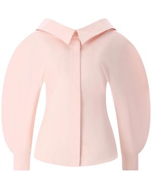 Givenchy Lange Katoenen Poplin Blouse - Roze