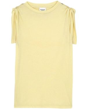 Isabel Marant Tops ,Geel ,Katoen Zelna T-Shirt