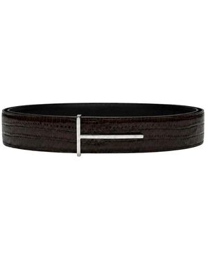 Tom Ford Accessoires ,Bruin ,Belts - Zwart