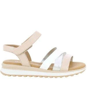 Gabor Flat Sandals - Blanco