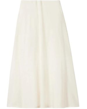 Brunello Cucinelli Rokken ,Wit ,Leer Midi-Rok