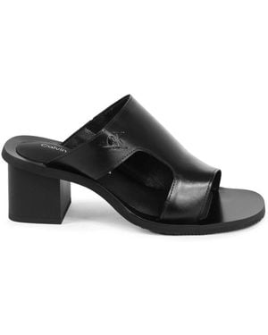 Calvin Klein Heeled Mules - Black