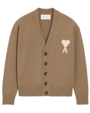 Ami Paris Cardigans - Brown
