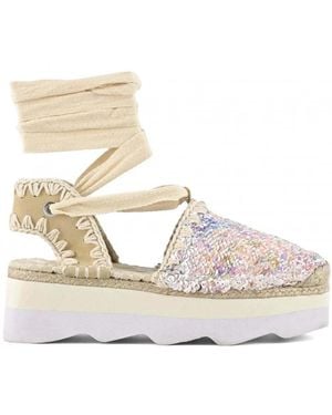 Mou Shoes > Flats > Espadrilles - Metallic
