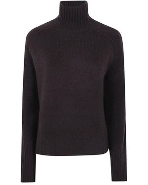 JOSEPH Truien & Vesten ,Bruin ,Kasjmier Tilly Lofty Cashmere Turtle Neck - Zwart