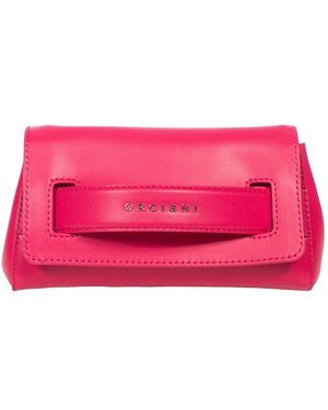 Orciani Glattleder kettenschultertasche,metallisch effekt leder umhängetasche - Pink