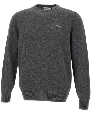 Lacoste Round-Neck Knitwear - Gris