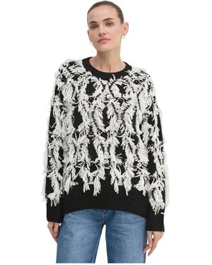 Ouí Round-Neck Knitwear - Noir