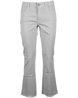 Fay Cinque Tasche Boot-Cut Jeans - Grijs