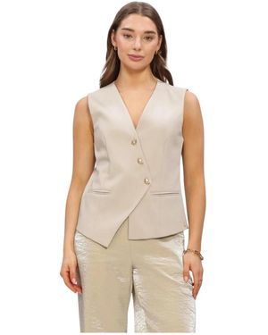 Nukus Jassen ,Polyester Julia Gilet - Naturel