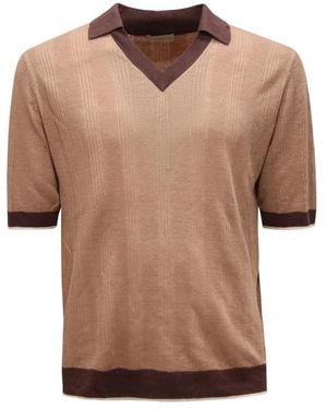 Ballantyne V-Neck Knitwear - Brown