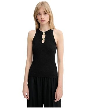 Sessun Sleeveless Tops - Nero