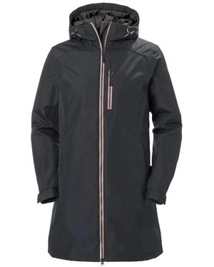 Helly Hansen Lange Belfast Jacke Wasserdicht Elegant Stilvoll - Blau