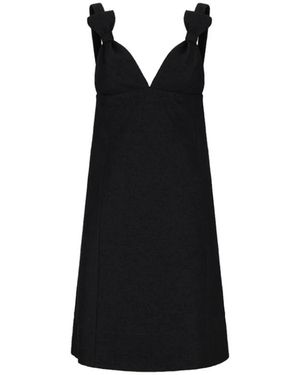 Dior Uitlopende Jurk - Zwart