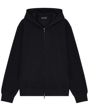 Emporio Armani Stripe Jacquard Sweatshirt - Zwart