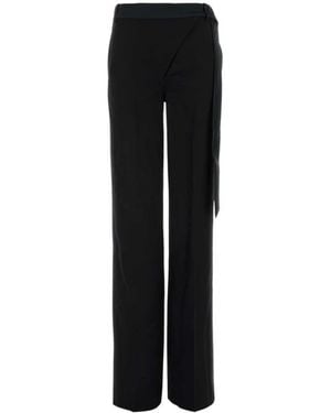 The Attico Wide Trousers - Black