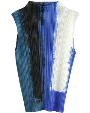 Issey Miyake Sleeveless Tops - Blu