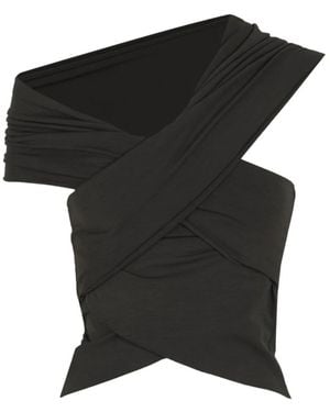 Cortana Sleeveless Tops - Black