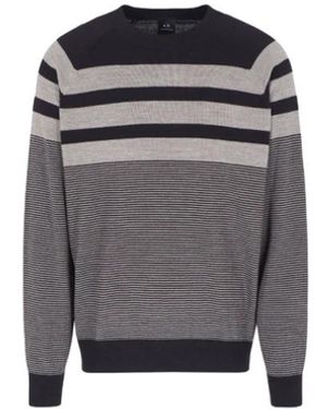 ARMANI EXCHANGE Round-Neck Knitwear - Grey