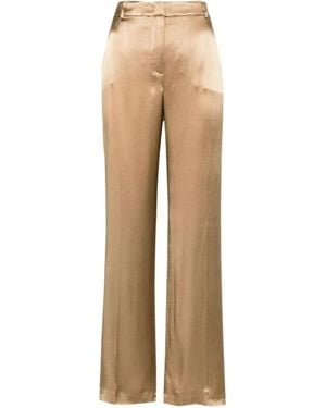 Alberta Ferretti Wide Trousers - Natural