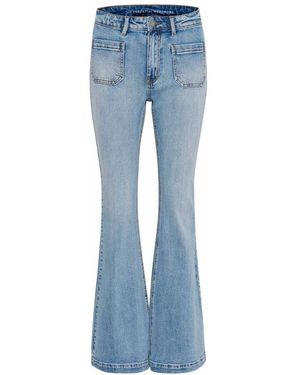 My Essential Wardrobe Hohe X-Breite Bootcut Jeans Hellblau