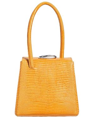 Liffner Tassen ,Oranje ,Katoen Mademoiselle Handbag - Geel