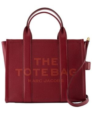 Marc Jacobs Rote Leder Medium Tote Tasche