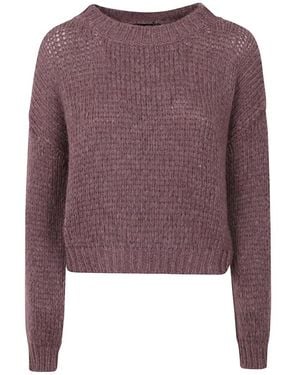 Roberto Collina Round-Neck Knitwear - Violet