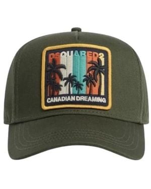 DSquared² Baseball Gabardine Cap - Grün