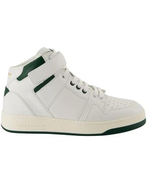 Saint Laurent Lax High-Top Sneakers - Wit
