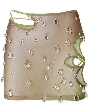 Gcds Short Skirts - Natural