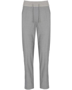 Panicale Broeken ,Grijs ,Wol Cropped Broeken