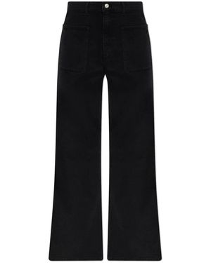 Courreges Flared Jeans - Zwart