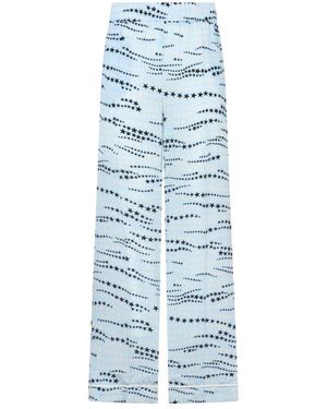 RED Valentino Straight Trousers - Azul