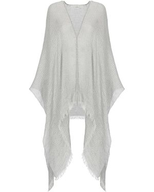 Panicale Leinen Cape - Grau