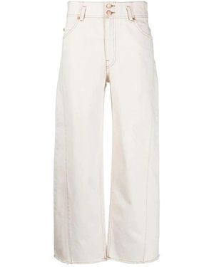 Ulla Johnson Wide Jeans - White