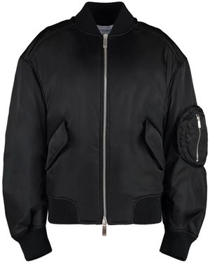 Off-White c/o Virgil Abloh Women Ny Gab Bomber Jacket - Black