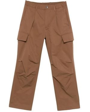 Herno Straight Trousers - Marrone