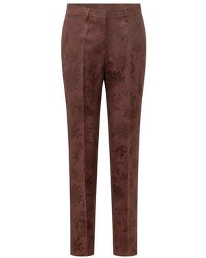 Etro Straight Hosen - Braun